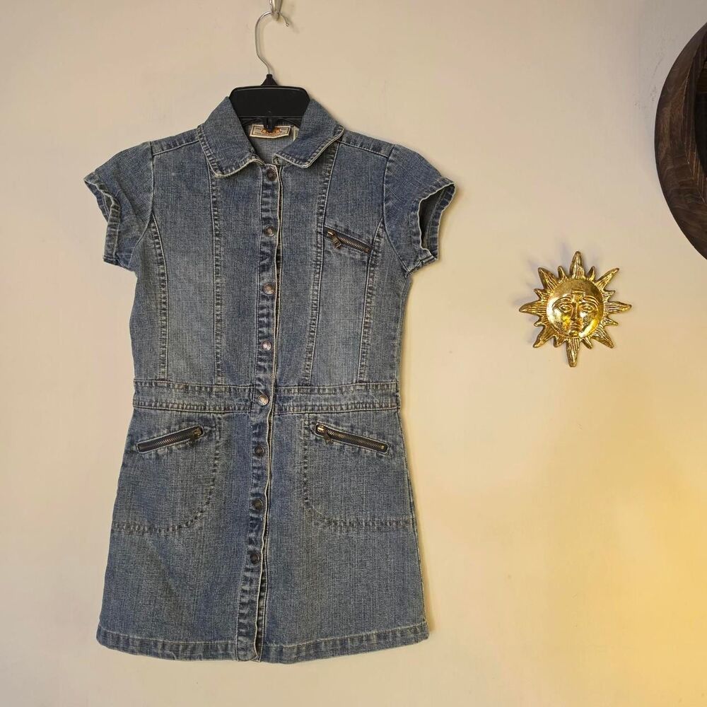 Route 66 Women's Blue Denim Mini Dress